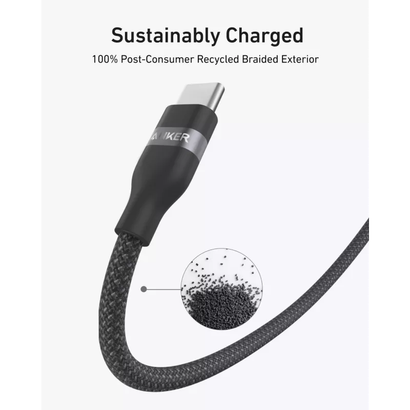 Cavo USB-C a USB-C Anker A82E2 — 0,9 m, USB C a USB C, nero