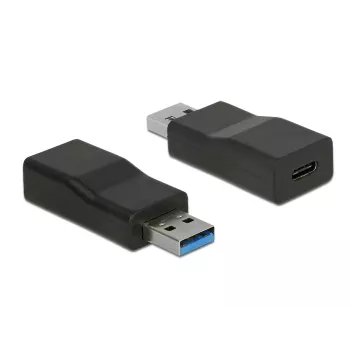 Adattatore per cavo DeLOCK 65696 USB 3.1 Gen 2 Type-A su Type-C nero