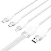 Cavo USB 2.0 A a 3-in-1 3A Vention CTPWG 1,5 m bianco