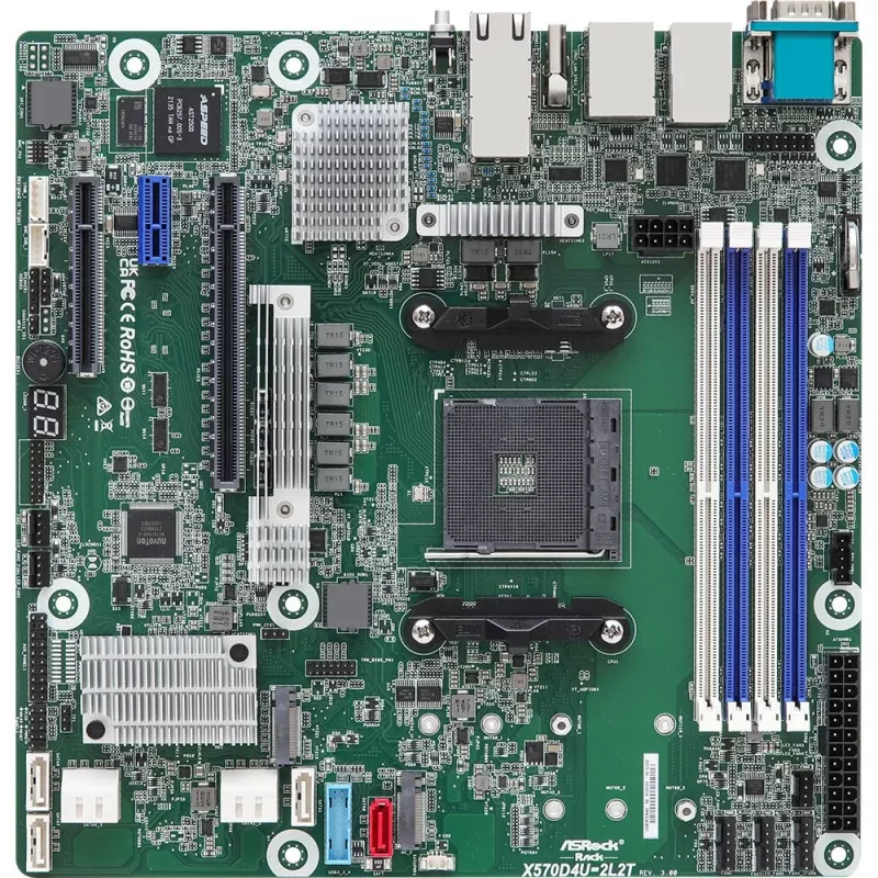 Scheda madre ASRock X570D4U-2L2T/BCM AMD X570 socket AM4 micro ATX