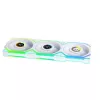 Lian Li UNI FAN SL Wireless 120 ARGB PWM ventola per case, 120 mm, confezione da 3 con controller, bianca