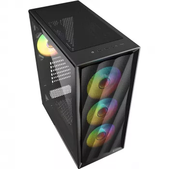 Case per computer Sharkoon VK4 ARGB ATX nero