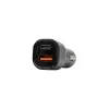 Caricabatterie da auto SBOX CC-038 38W nero — alimentatore dual-USB per veicoli