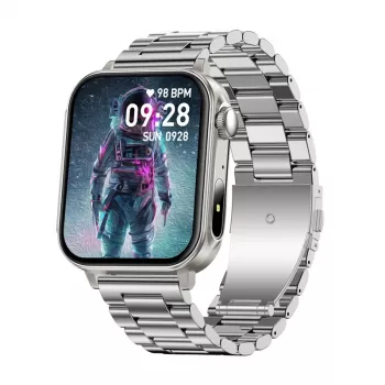 Smartwatch Colmi P80 Steel argento con Bluetooth e cardiofrequenzimetro