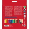 Faber-Castell 112819 Grip Skin Tones Matite colorate, 18+6