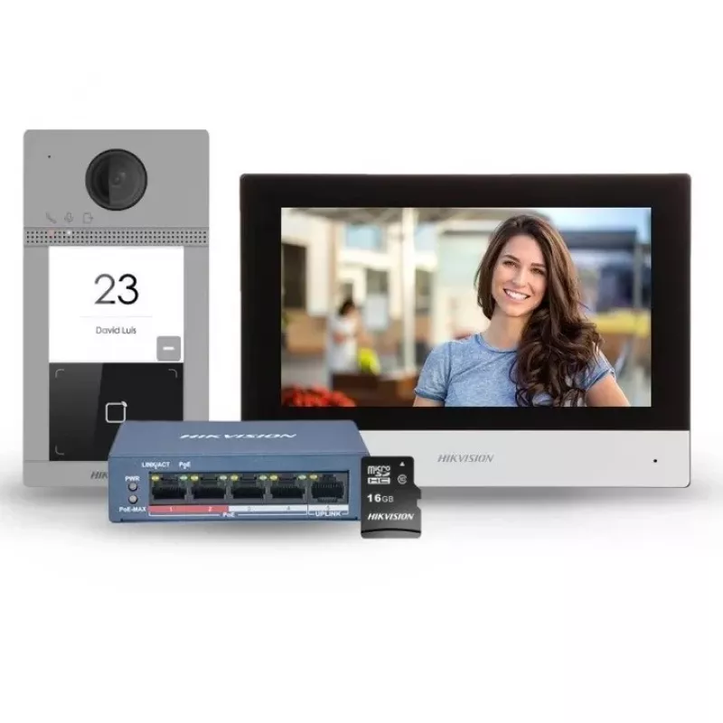 Videocitofono Hikvision DS-KIS604-S(C) 2 MP 17,8 cm (7
