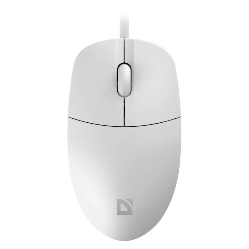 Mouse con filo DEFENDER AZORA MB-24 — mouse ottico USB ambidestro, 1200 dpi, 3 modalità di risoluzione, bianco, 109×86×34 mm