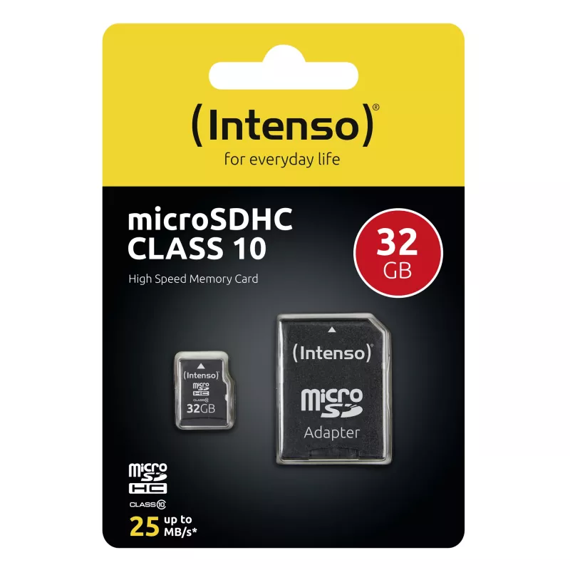 MEMORIA MICRO SDHC 32 GB C10/MIT ADATTATORE 3413480 INTENSO