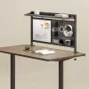 Pannello divisorio / organizer per scrivania Ergo Office, carico max. 10 kg, lavagna bianca, larghezza 1116 mm, nero, ER-301 B