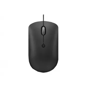 Mouse ottico con filo Lenovo GY51D20875 USB Type-C, ambidestro, 2400 DPI, 4 tasti, nero