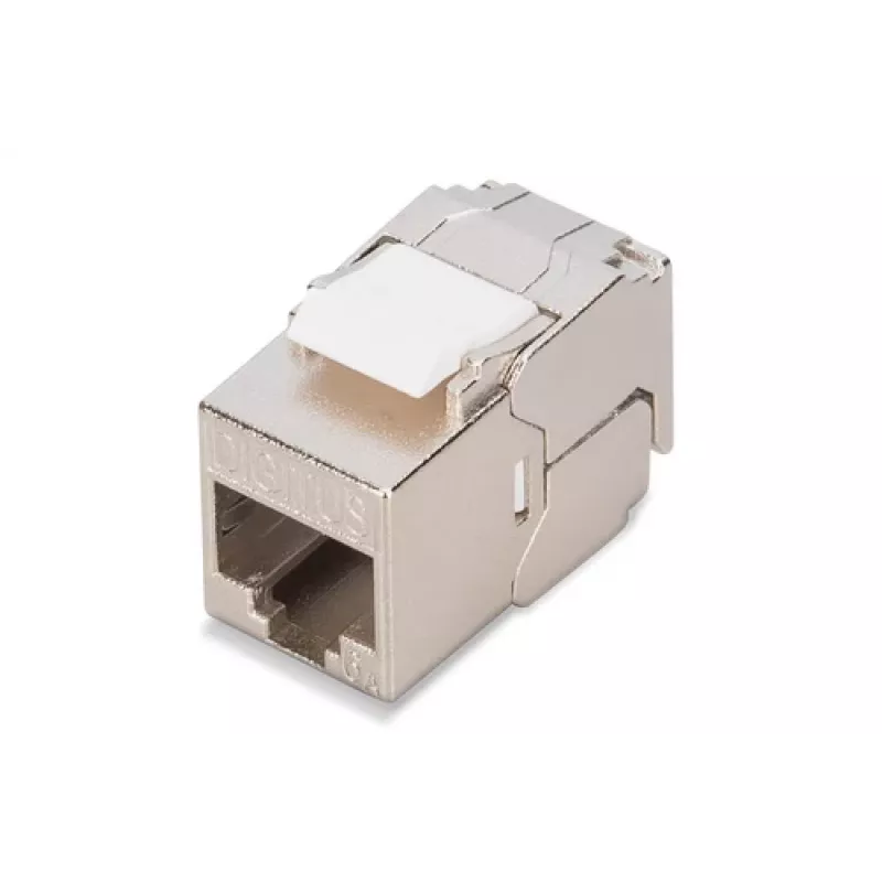 Modulo keystone Digitus CAT 6A RJ-45 schermato argento 1 pz.