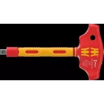 Wera 410 i VDE B RA 05005122001 cacciavite a cricchetto con impugnatura a T isolato VDE, 3/8 pollici