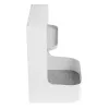 Ergo Office Scatola contenitore/organizer da sottoscrivania con vano accessori, bianco, max. 5 kg, ER-442