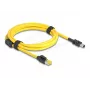 Cavo Delock connettore maschio RJ45 Cat.6 su Mini I/O 8 Pin D-Form Tipo 2 2 m (81251)