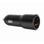 Caricabatterie da auto per dispositivi mobili Gembird TA-UC-AC2PDQC38-CAR-01, USB-C, 38 W, 12-24 V, nero