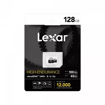 Scheda microSD High Endurance 128GB C10 A1 U1 V30 100/45MB/s