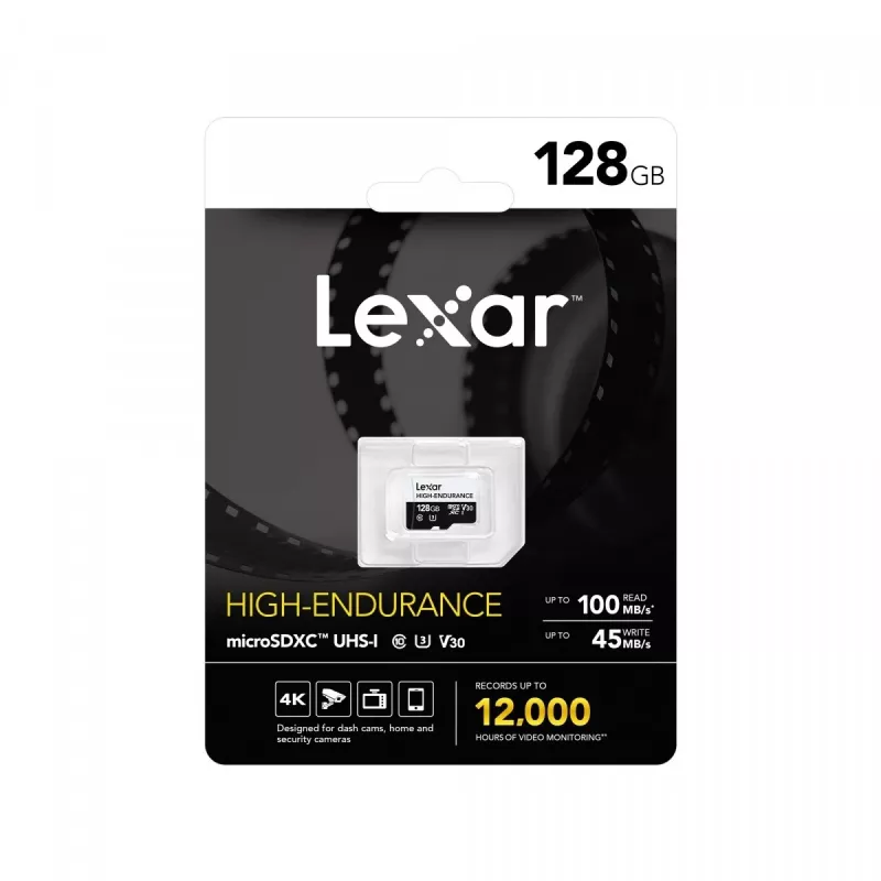 Scheda microSD High Endurance 128GB C10 A1 U1 V30 100/45MB/s