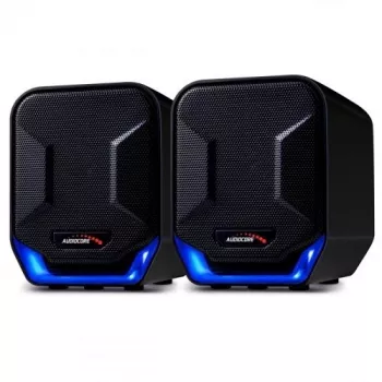 Audiocore AC865B altoparlanti USB 2.0 per computer, 6 W, nero/blu