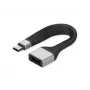 ROLINE Cavo in silicone USB 3.2 Gen 2, C-A, ST/BU, 10Gbit/s, Emark, nero, 11 cm (11.02.9016)