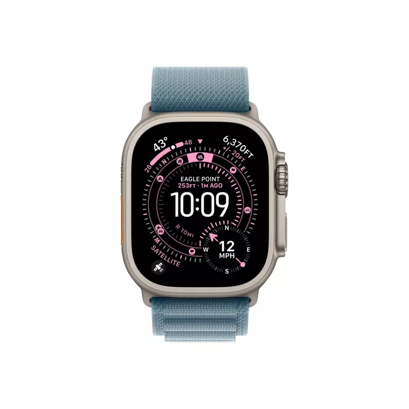 Cinturino Apple MFTJ4ZM/A accessorio smartwatch blu titanio poliestere spandex