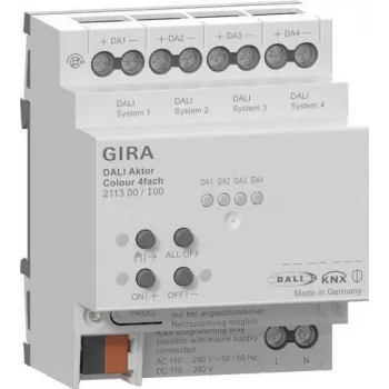 GIRA 211300 attuatore DALI Colour 4f KNX REG (211300)
