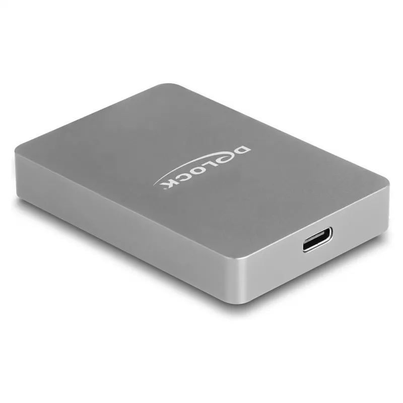Lettore di schede DeLOCK USB Type-C CFexpress XQD alluminio grigio 10000 Mbit/s