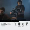 Stabilizzatore per handycam DJI RS 4 Pro nero in fibra di carbonio con rotazione a 360°