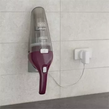 Aspirapolvere a mano Black & Decker NVC115W grigio, viola senza sacchetto