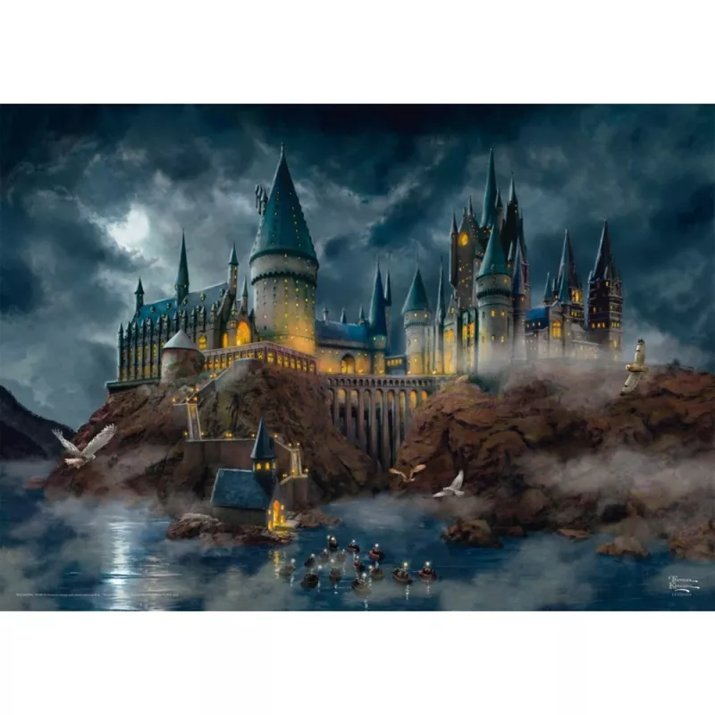 Thomas Kinkade Studios Wizarding World Harry Potter - Hogwarts Castle, puzzle 1000 pezzi