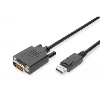 ASM AK-340301-030-S ASSMANN cavo DisplayPort 1.1a con blocco Type DP/DVI-D (24+1) M/M nero 3m