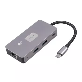 TB adattatore hub USB-C (7-in-1) HDMI USB SD/TF RJ45 (2500 Mbit/s) PD