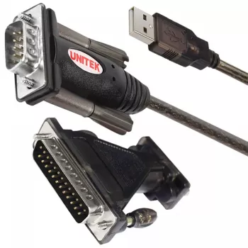 Cavo seriale UNITEK Y-105A nero 1,5 m USB Type-A DB-9