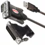 Cavo seriale UNITEK Y-105A nero 1,5 m USB Type-A DB-9