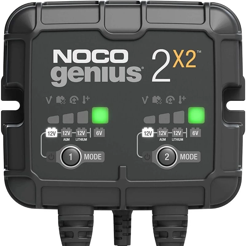 Caricabatterie NOCO GENIUS2X2 4A 2 canali, 4A totali, due uscite indipendenti