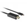 Adattatore per cavo video LANBERG CA-CMDP-10CU-0030-BK, 3 m, USB Type-C a DisplayPort, supporto 4K@60Hz/144Hz