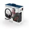 Headset gaming con filo GEMBIRD MHS-03-BKRD — binaurale, circumaurale, 3,5 mm, cavo 1,8 m, rosso/nero