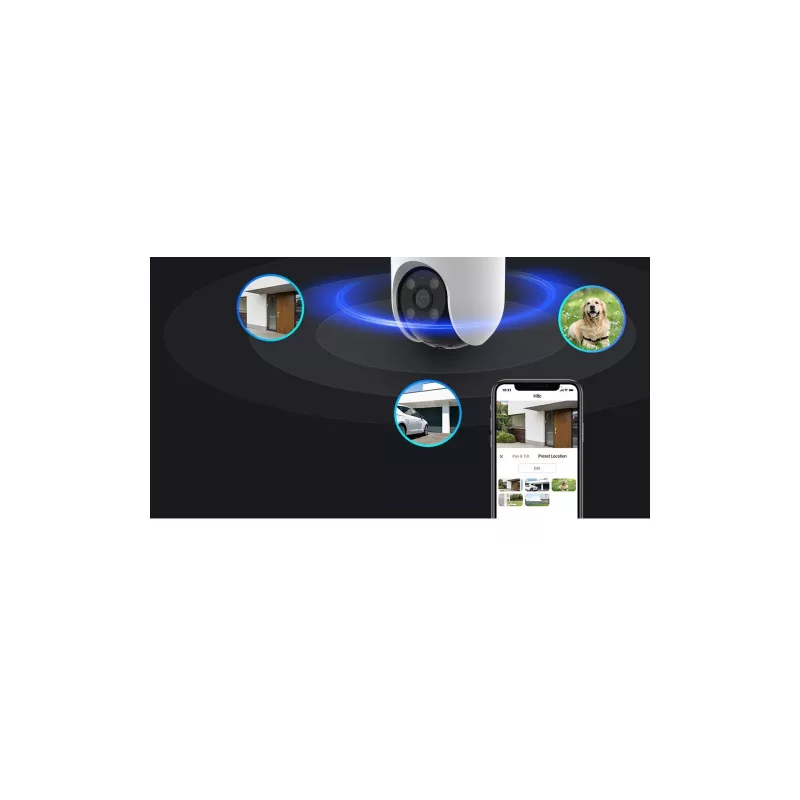 Telecamera di sicurezza IP EZVIZ H8c 2K Dome 2304 x 1296 pixel