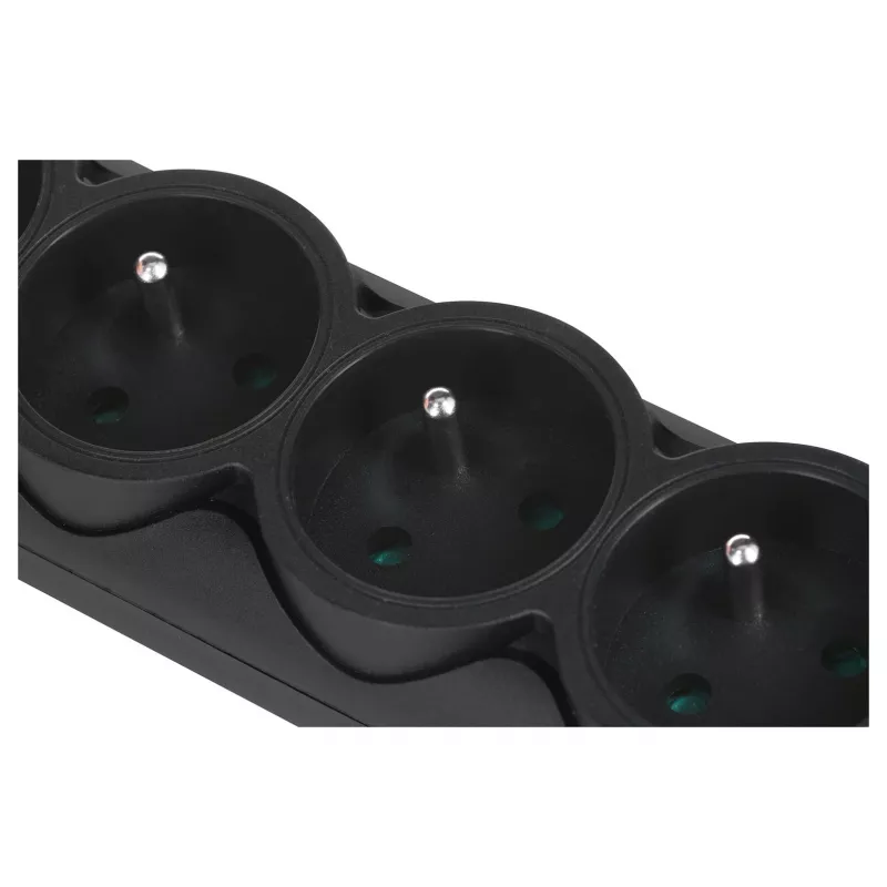 Ever Optima 5m nero 6 prese AC 250 V