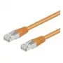 Wentronic Goobay CAT 5e cavo patch, F/UTP, arancione, 0,25 m - misto rame CCA (93455)