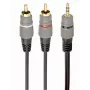 Cavo audio 3.5MM TO 2RCA 2.5M/GOLD CCA-352-2.5M GEMBIRD