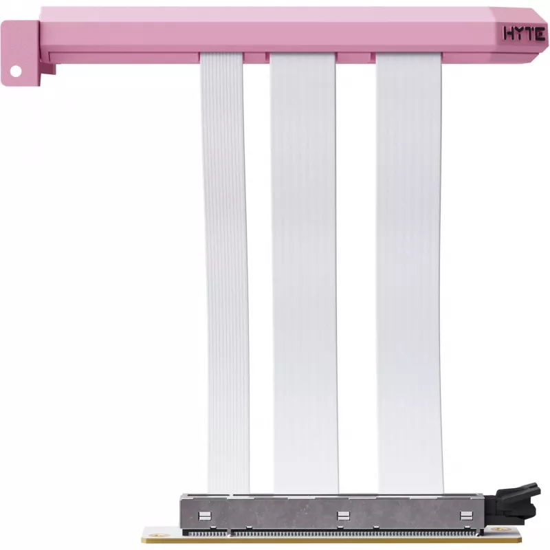 Cavo riser PCIe 5.0 Hyper HYTE ACC-HYTE-PCIE50-SM, 20 cm, rosa/bianco