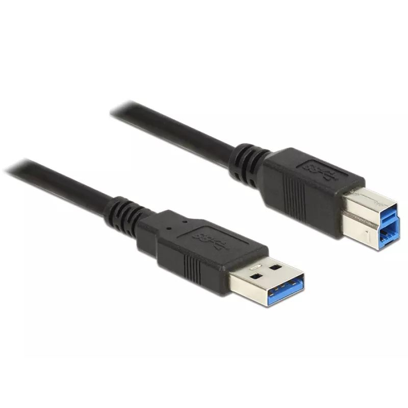 Cavo USB DeLOCK 85070 USB 3.2 Gen 1 5 m USB A USB B nero