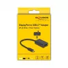 Adattatore DisplayPort femmina a USB Type-C maschio DeLOCK 4K PD 85W