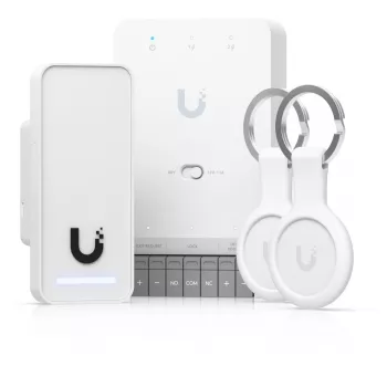 Sistema di controllo accessi di sicurezza Ubiquiti G3 Starter-Kit grigio bianco
