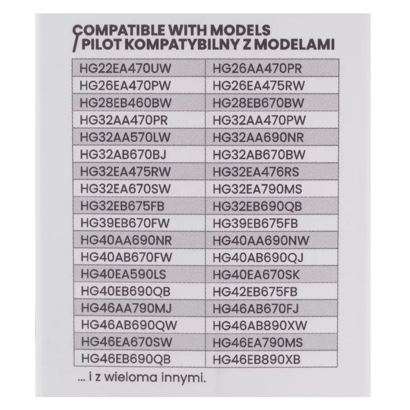 Telecomando SAVIO RC-07 per TV Samsung, IR wireless, nero, a pulsanti