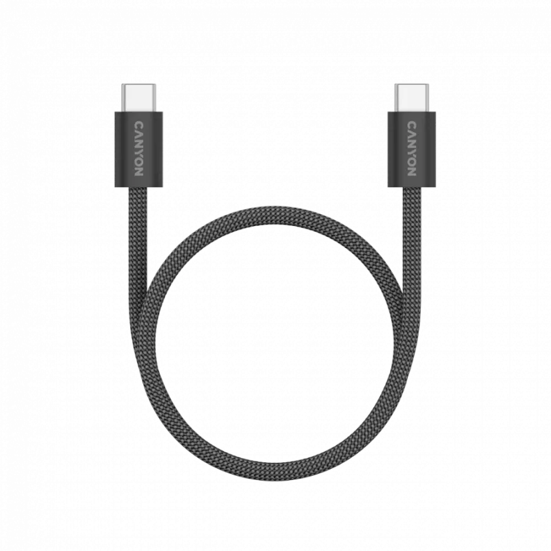CANYON Cavo OnWire 60MG C-C 60W Magnetico Intrecciato 1m Nero