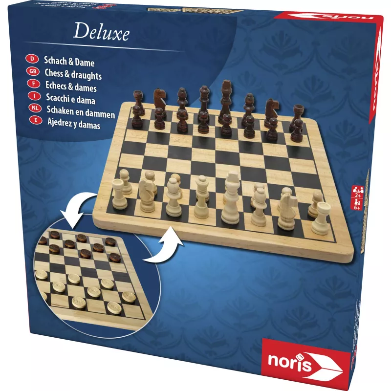 Deluxe Wood - scacchi e dama, gioco da tavolo