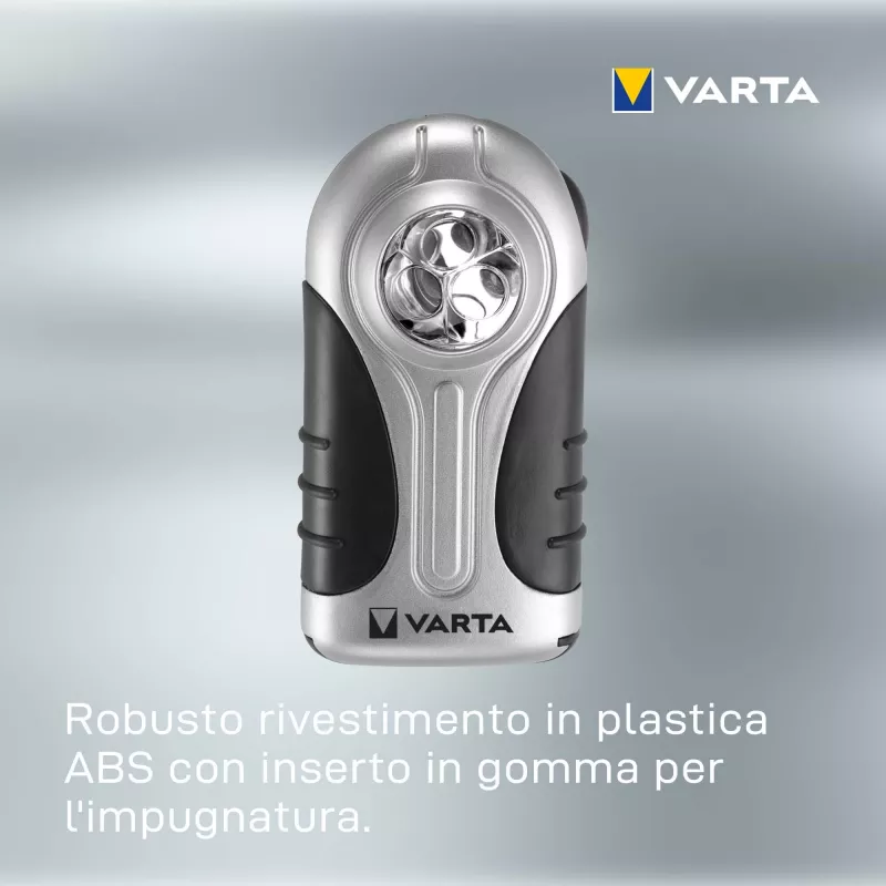 Torcia portatile Varta 16647 nero argento