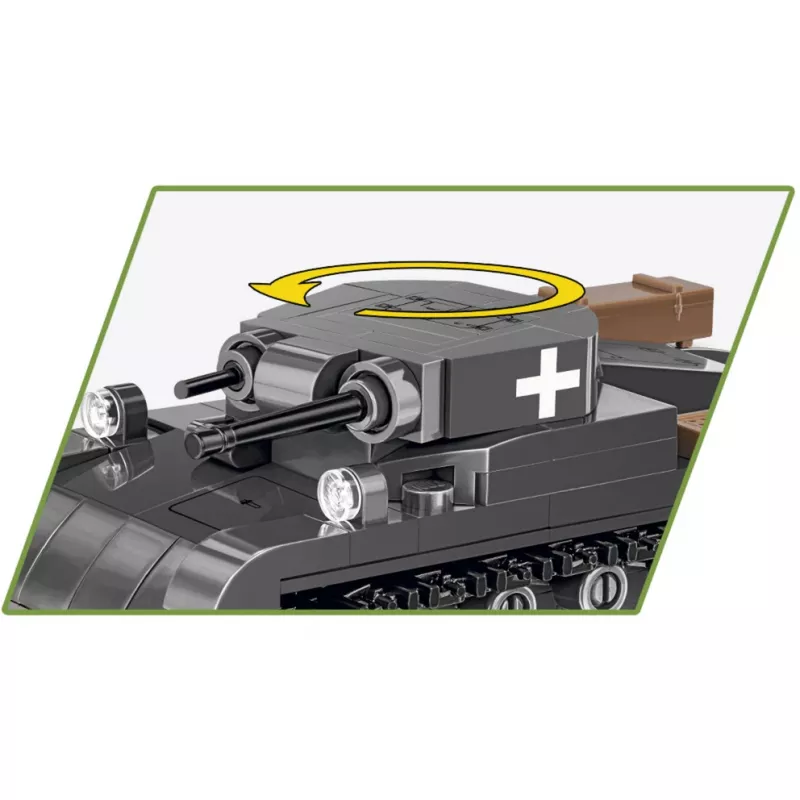 Kit di costruzione Cobi Panzer II Ausf. A — 250 pezzi, nero