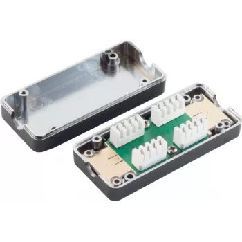 Box di prolunga di rete ShiverPeaks S/CONN massima connettività Cat.7 con attacco LSA (75001-2)